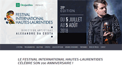 Desktop Screenshot of concertshautes-laurentides.com