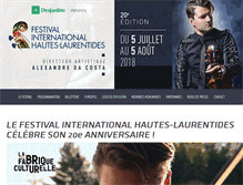 Tablet Screenshot of concertshautes-laurentides.com